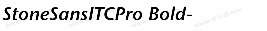 StoneSansITCPro Bold字体转换